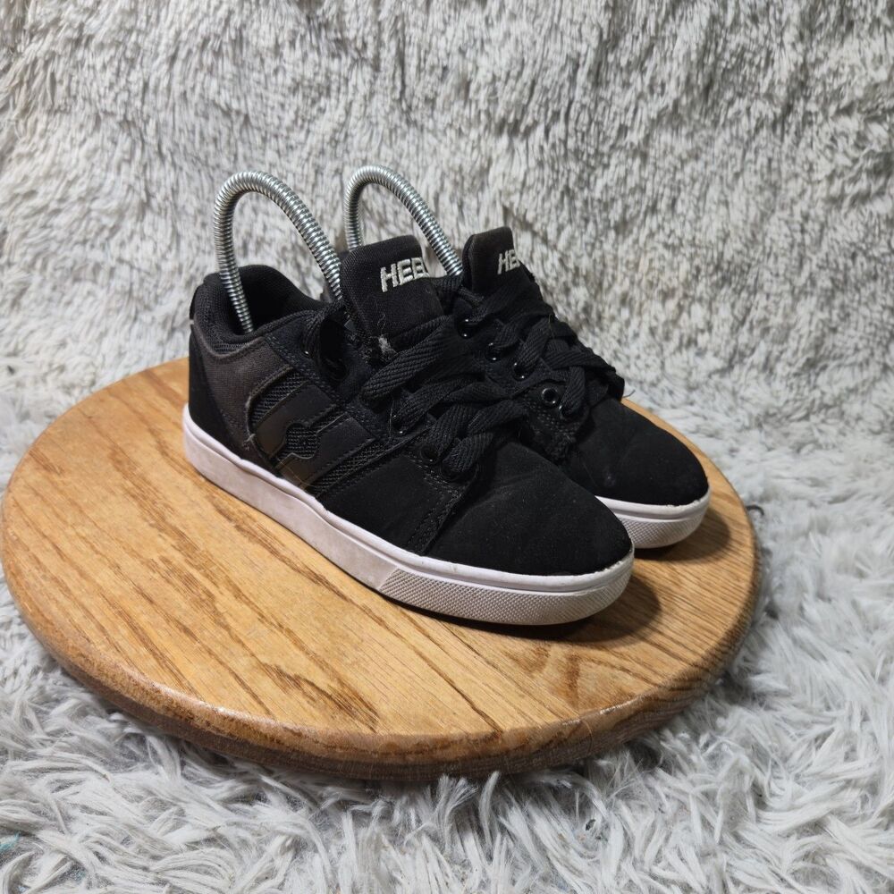 Heelys Racer 20 Chunky Skate Shoes Yourth Kids Size 3 Black Lace Ups #HE100763H